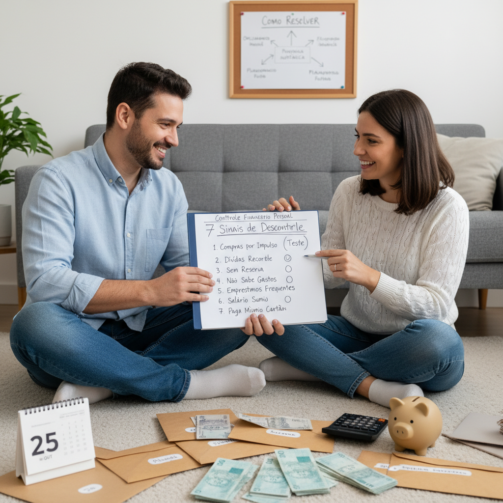 falta de controle financeiro