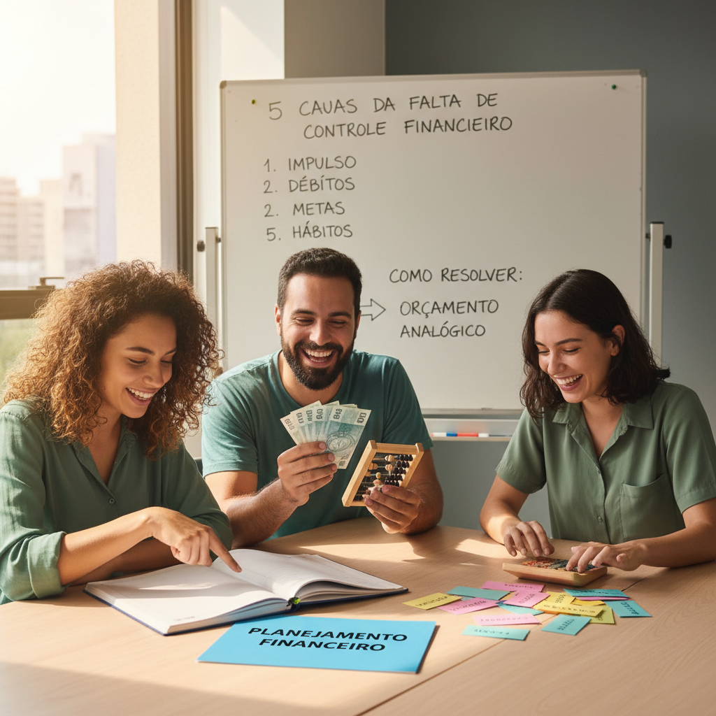 falta de controle financeiro