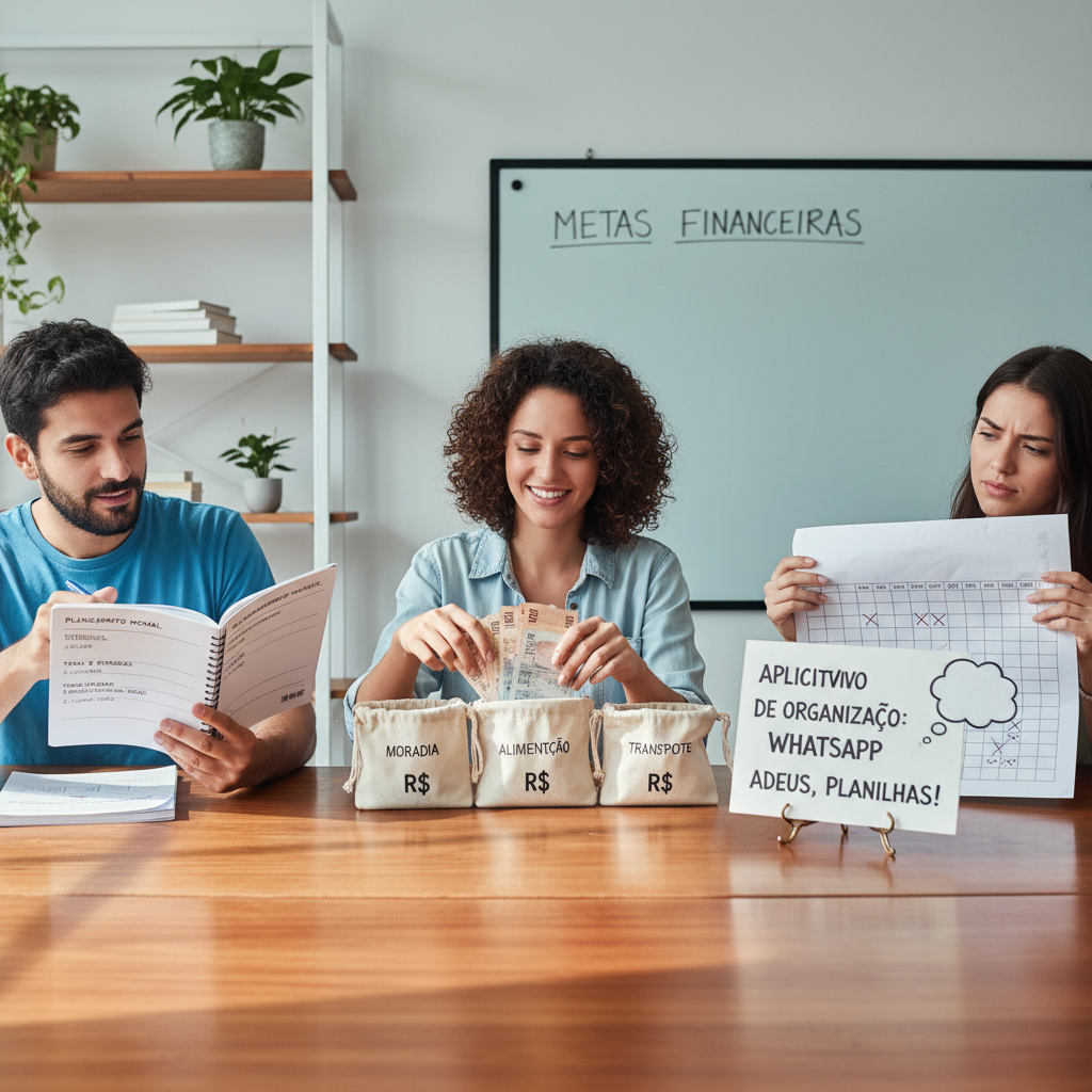 App para Despesas: Como Organizar sua Vida pelo WhatsApp Gráfico mostrando a falha das planilhas e a vantagem de usar um app para despesas