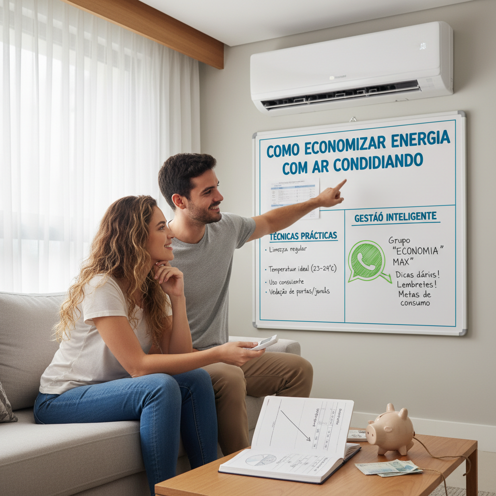 como economizar energia usando ar condicionado