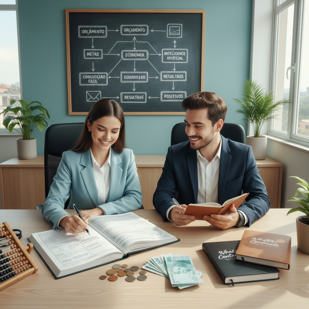 Interface de IA processando dados financeiros via WhatsApp