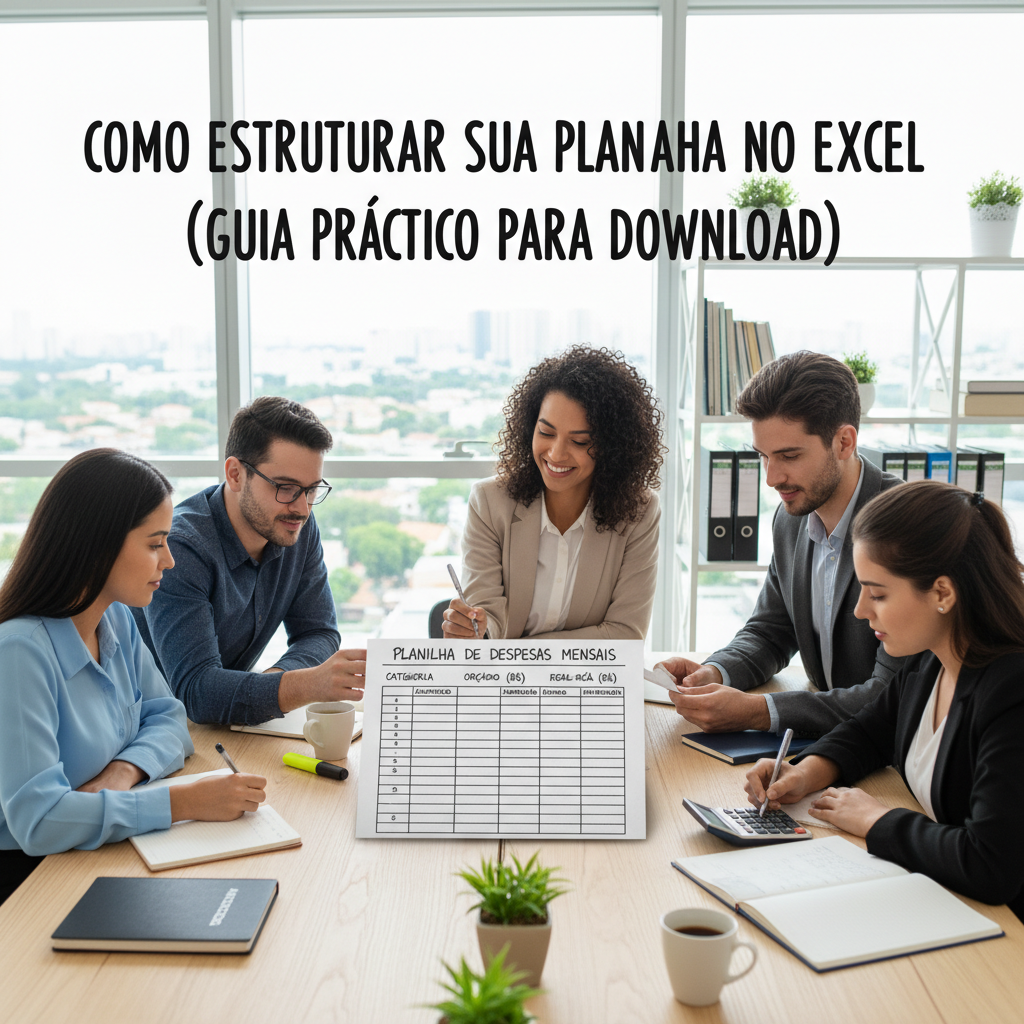 Como estruturar sua planilha de despesas mensais excel download com colunas organizadas