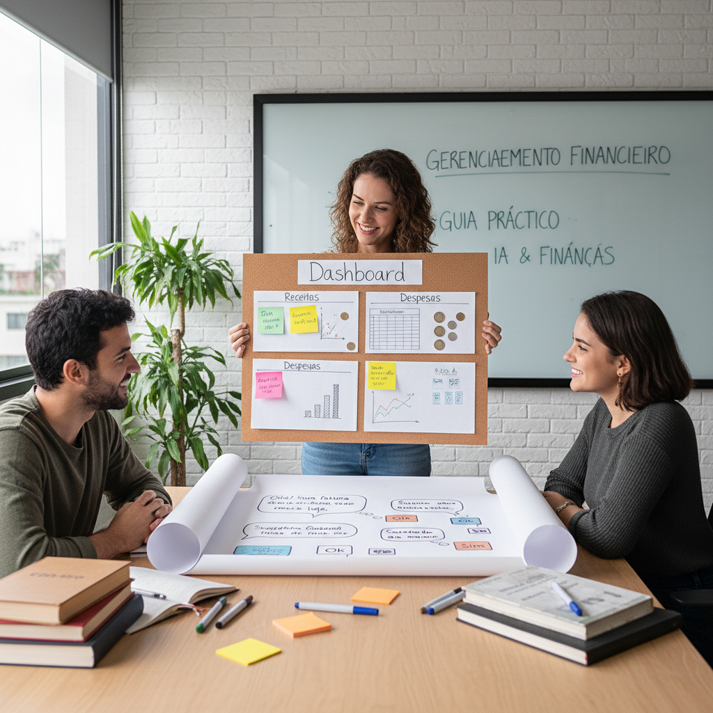 Inteligência Artificial categorizando gastos e gerando dashboards financeiros