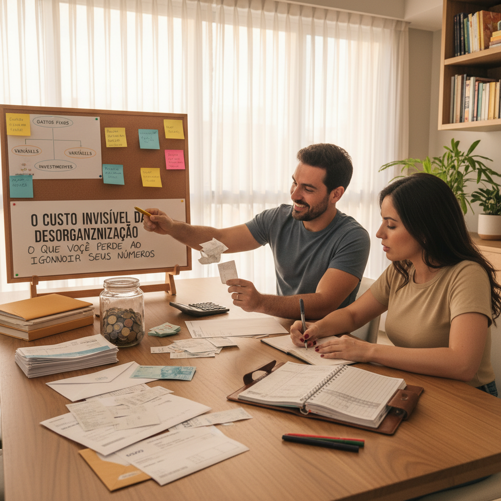 Gráfico mostrando vazamentos financeiros e o custo da desorganização financeira