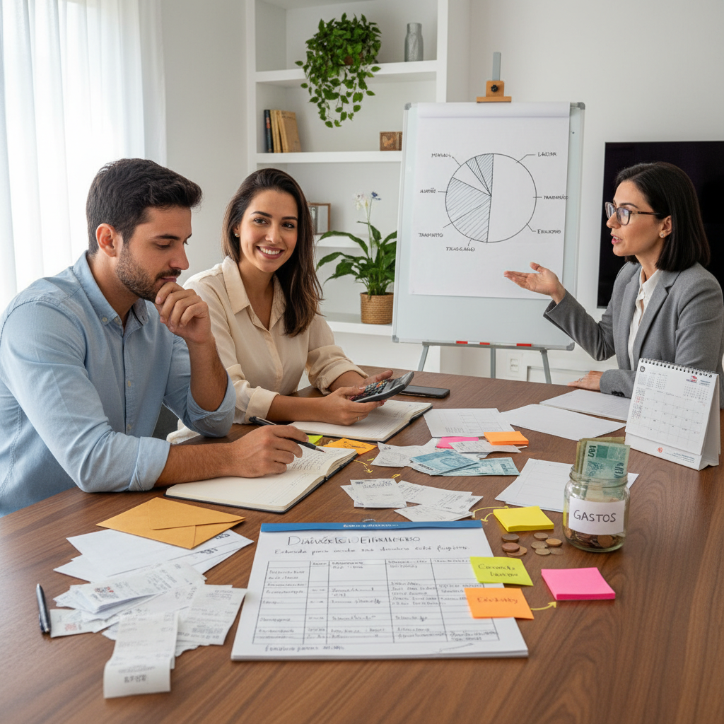 Gráfico de diagnóstico financeiro mostrando a divisão de gastos entre fixos e variáveis