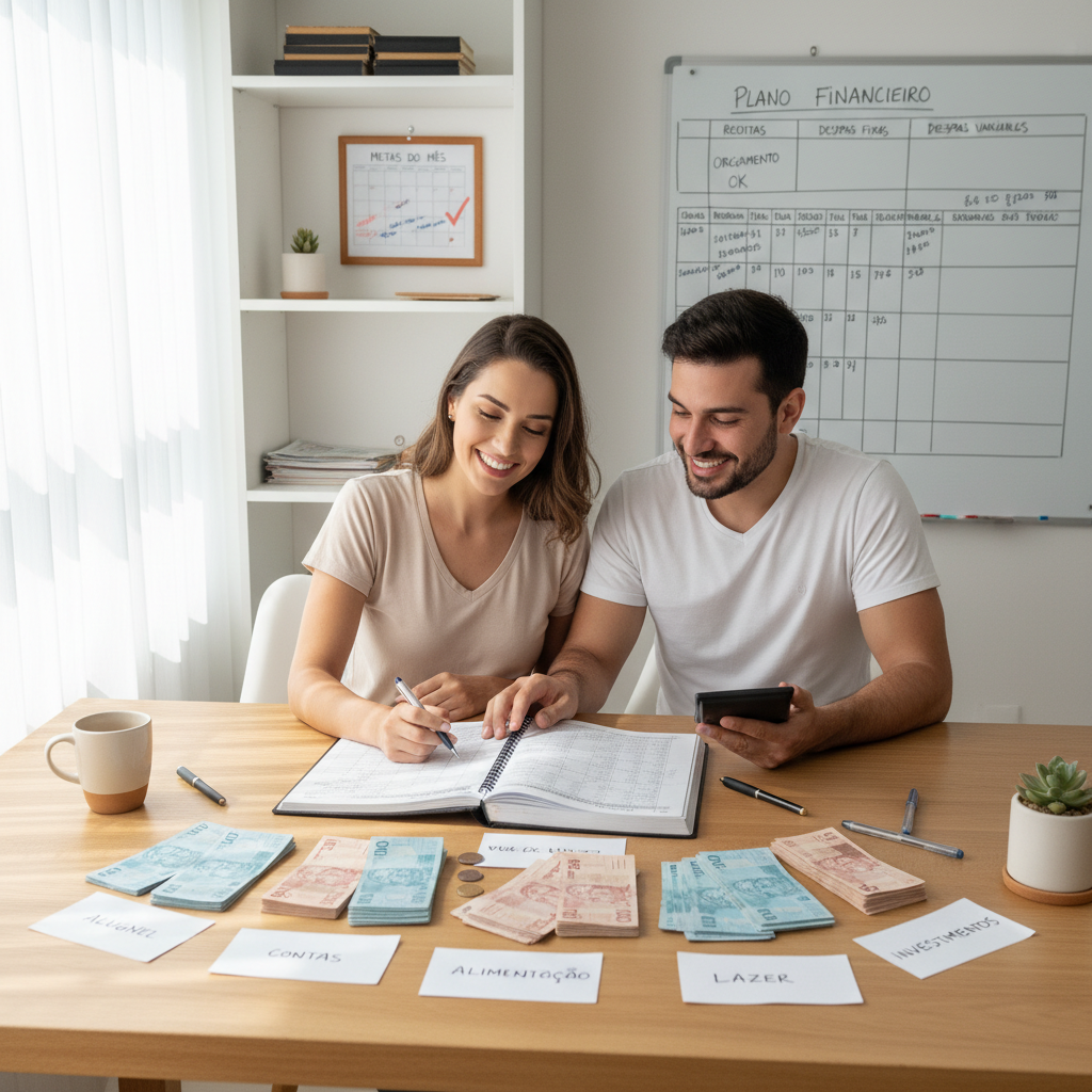 Pessoa analisando controle despesas mensais no celular para alcançar liberdade financeira