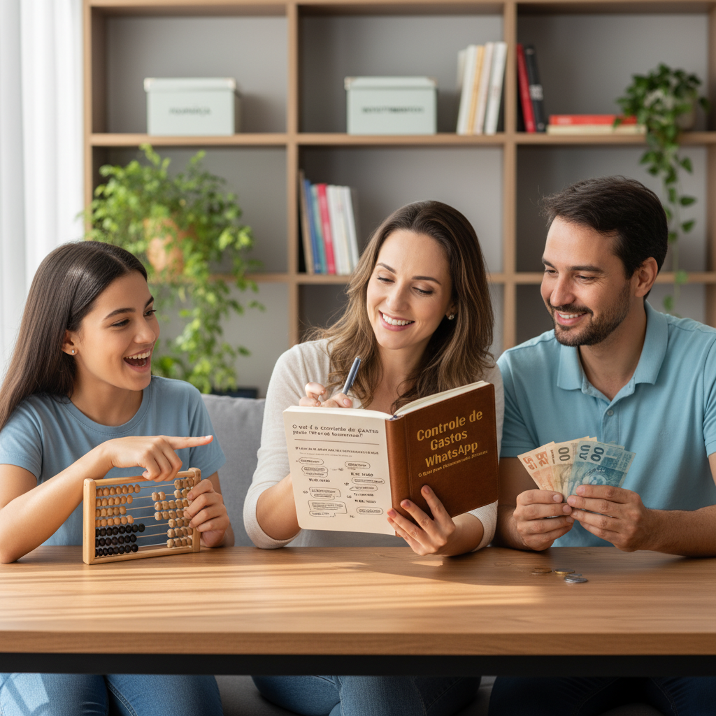 Homem usando controle de gastos whatsapp de forma simples e rápida no celular