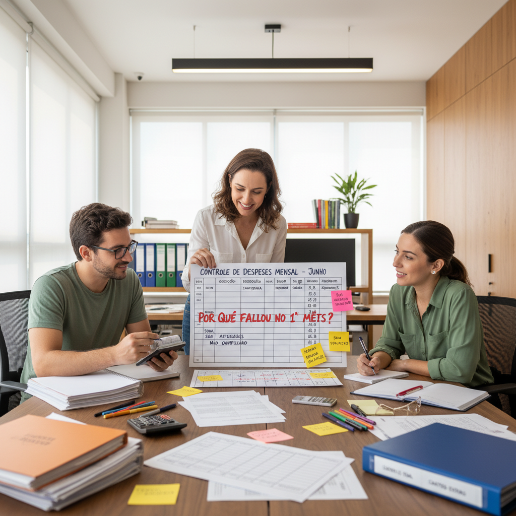 Gráfico de queda mostrando a desistência de usuários que tentam manter controle de despesas excel manualmente