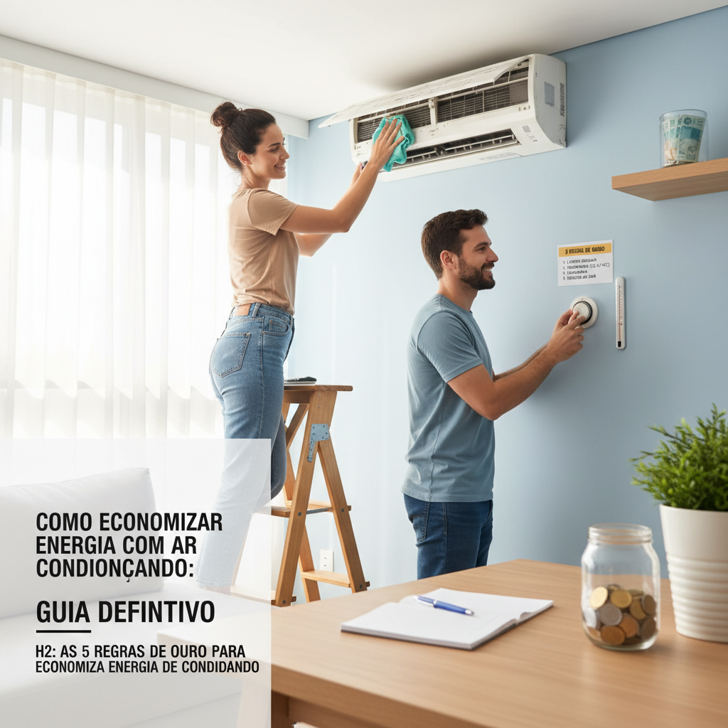 como economizar energia usando ar condicionado