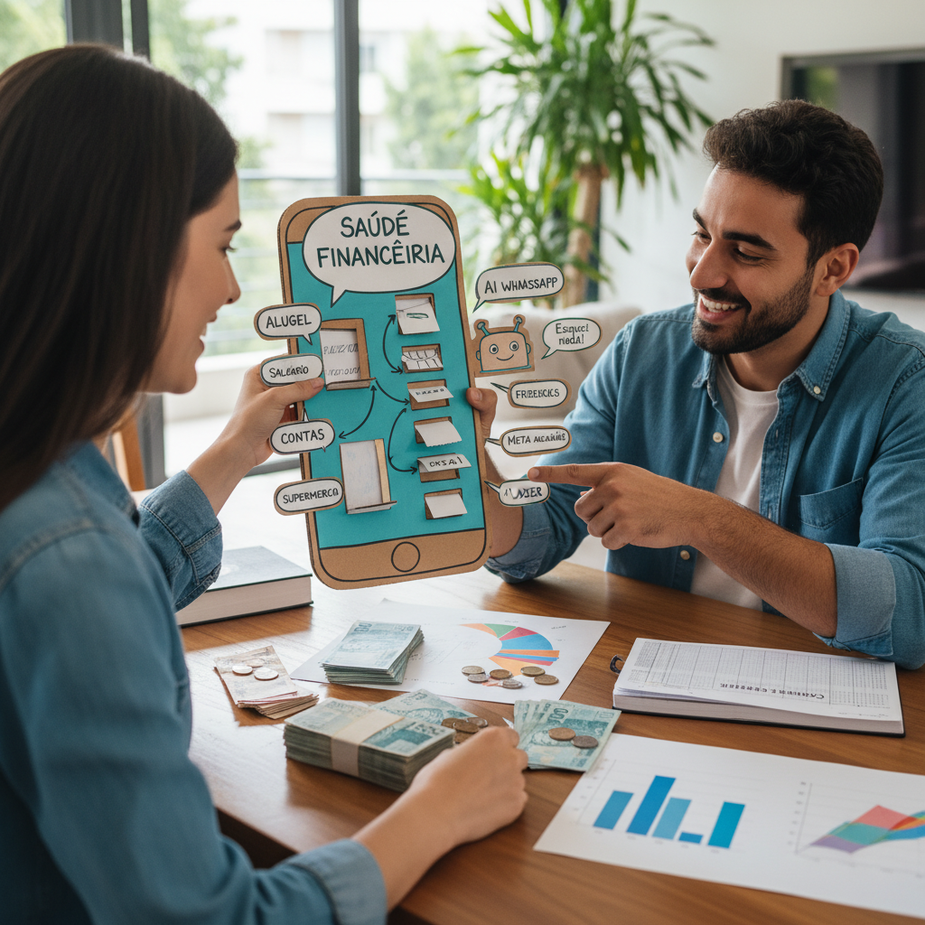 inteligência artificial aplicada no app de controle de despesas pelo WhatsApp