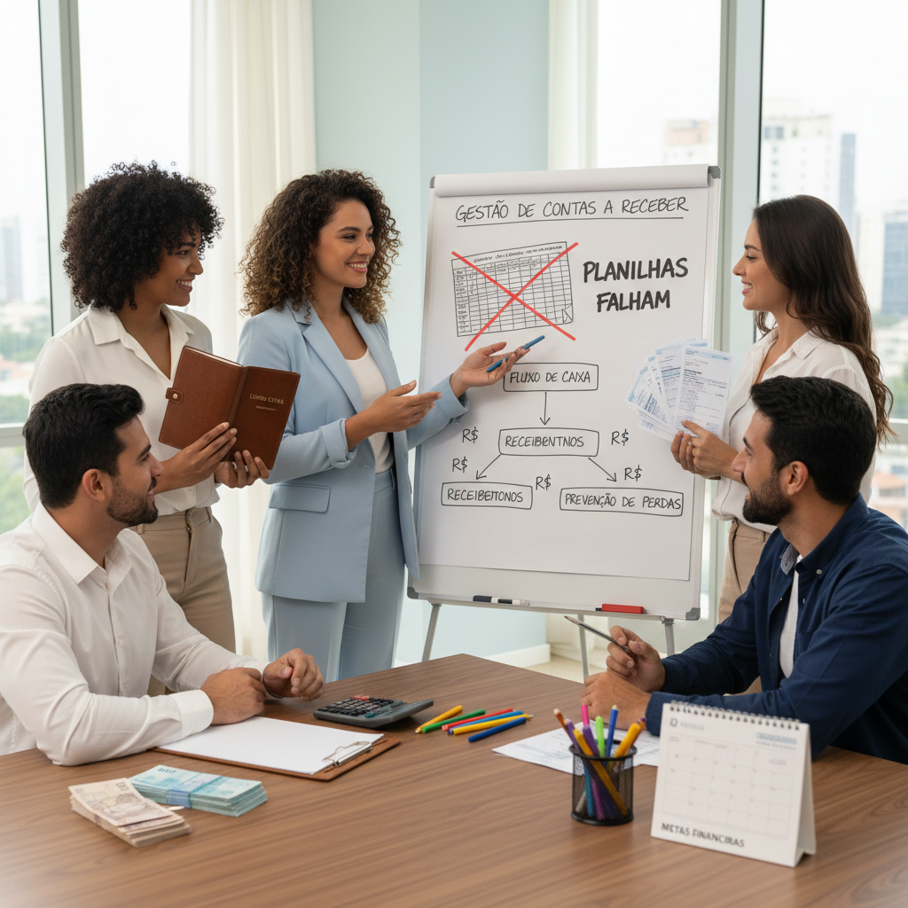 Dificuldades no uso de planilhas para gestão de contas a receber