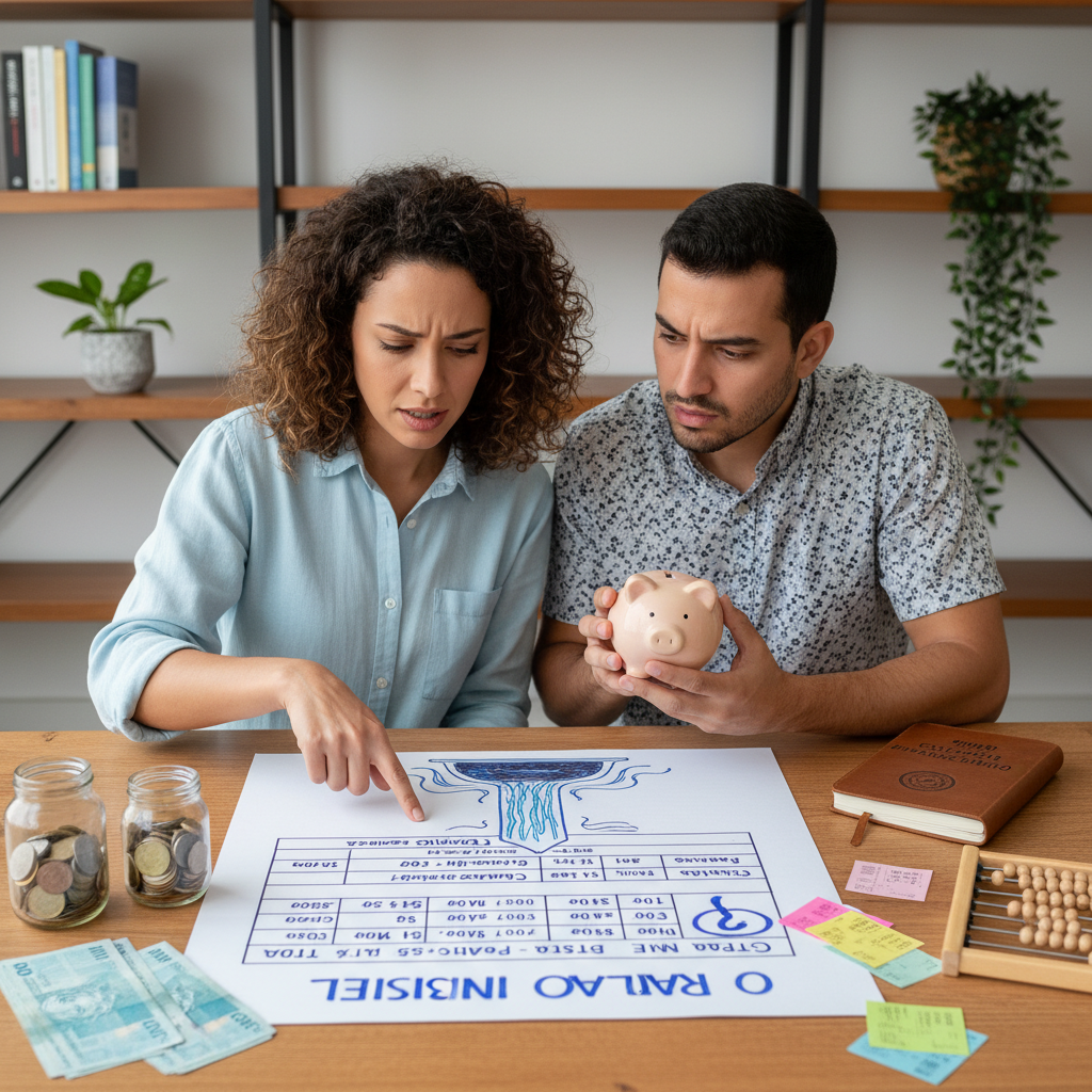 Comparação entre planilhas complexas e a facilidade do controle financeiro diário