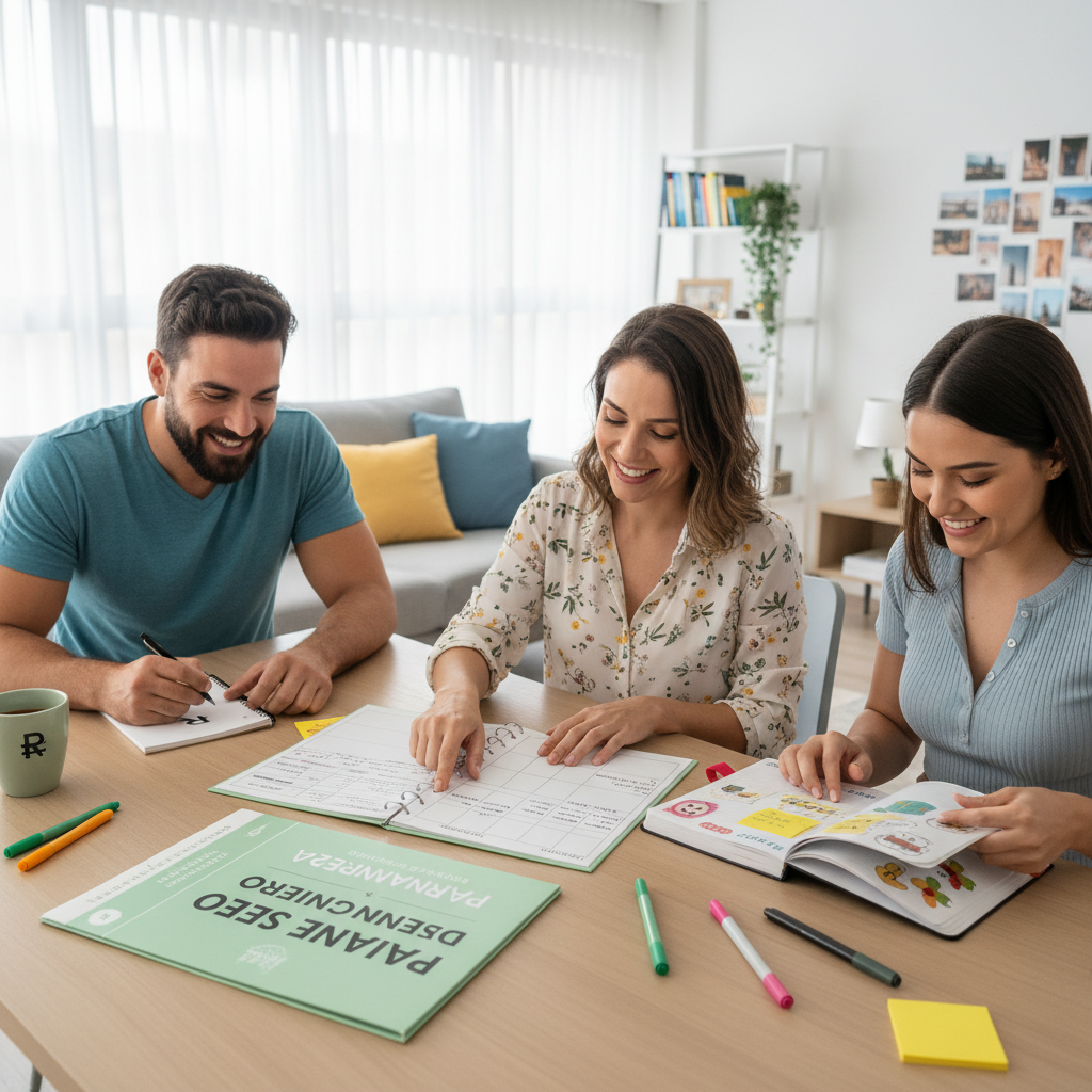 Infográfico sobre as categorias de um planner financeiro gratuito eficaz