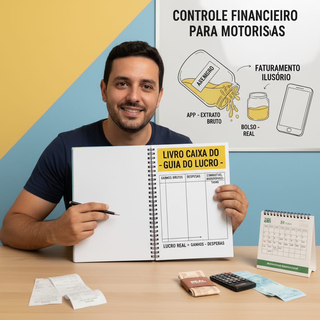 Controle Financeiro para Motorista de Aplicativo: Os 3 Pilares do Controle Eficiente para Dominar Seus Lucros Gráfico de faturamento ilusório e a importância do controle de gastos