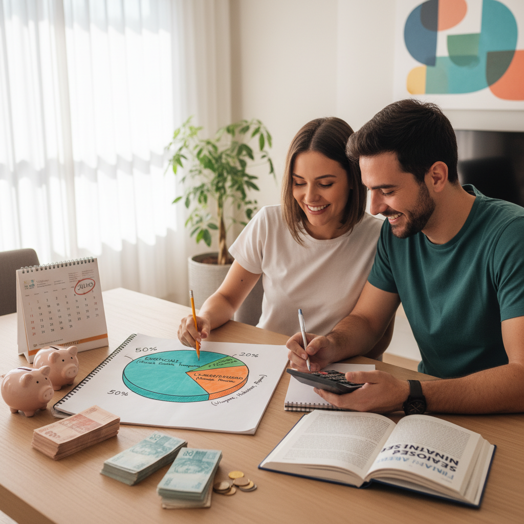 Gráfico da regra 50-30-20 para finanças pessoais para iniciantes