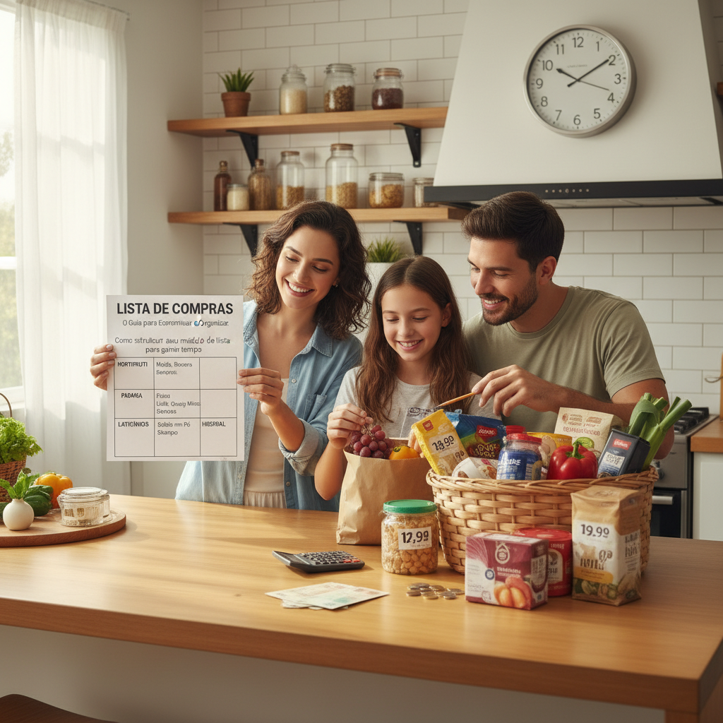 Categorização de produtos em um modelo de lista de compras eficiente