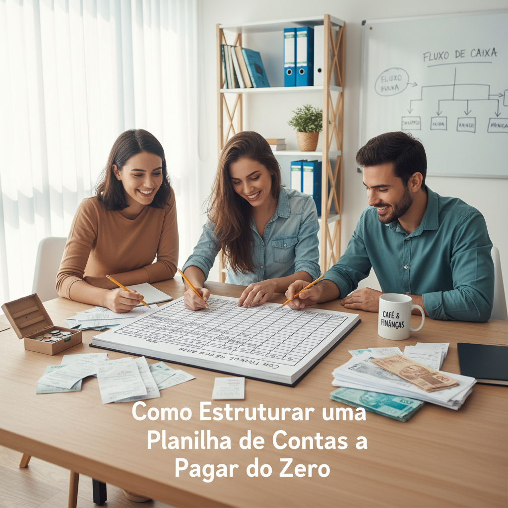 Como estruturar uma planilha de contas a pagar excel do zero passo a passo