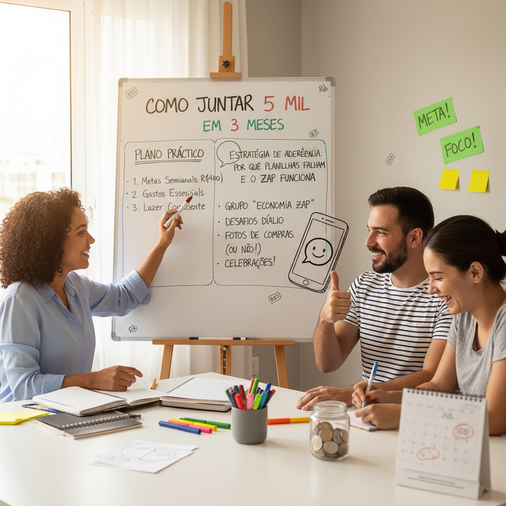 Comparação entre planilhas complexas e a praticidade do ZapGastos no WhatsApp