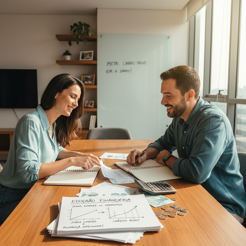 Educação Financeira Juros Simples: Guia Completo para Dominar o Custo do Dinheiro Diferença entre juros simples e compostos na educação financeira