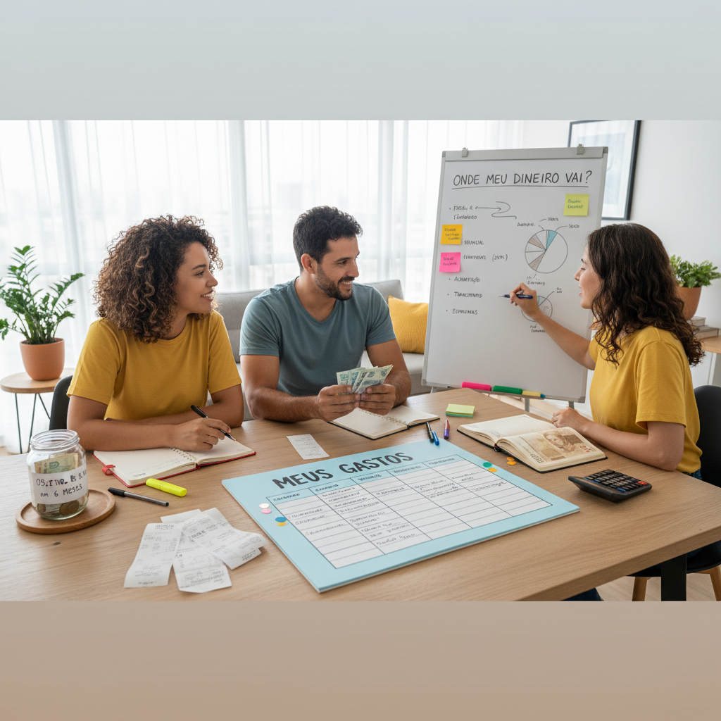 Mapeamento de gastos financeiros destacando a diferença entre despesas fixas e variáveis para economizar