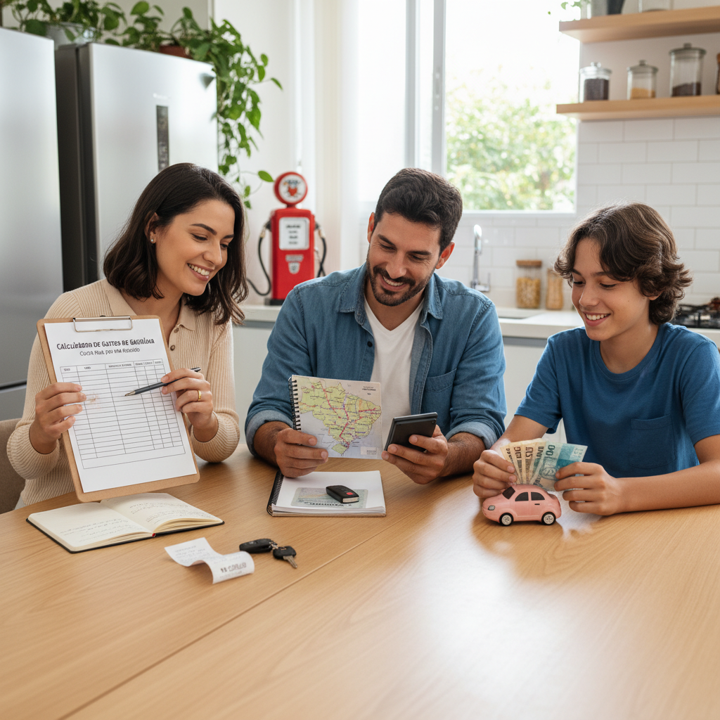 Visão detalhada de gastos com manutenção e combustível formando o custo real do quilômetro rodado