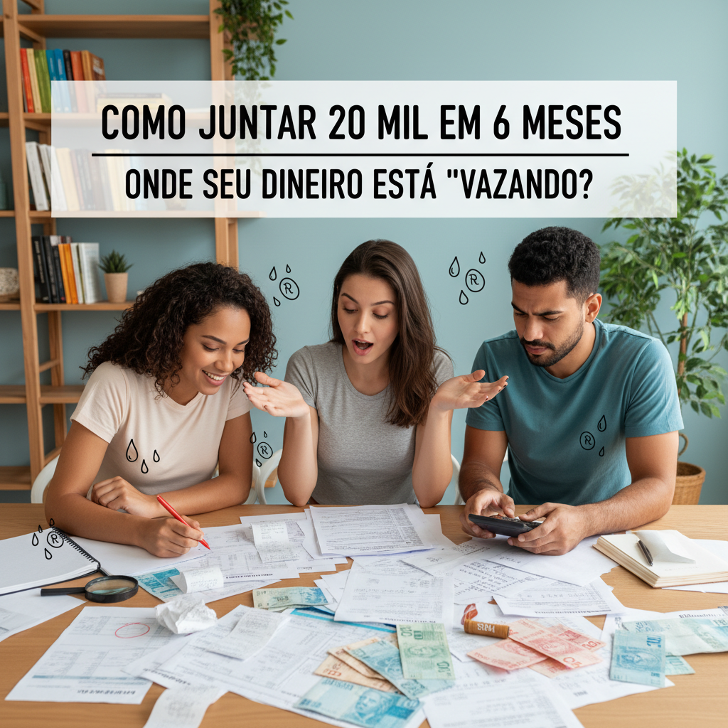 Homem analisando gastos financeiros no celular para descobrir vazamentos de dinheiro