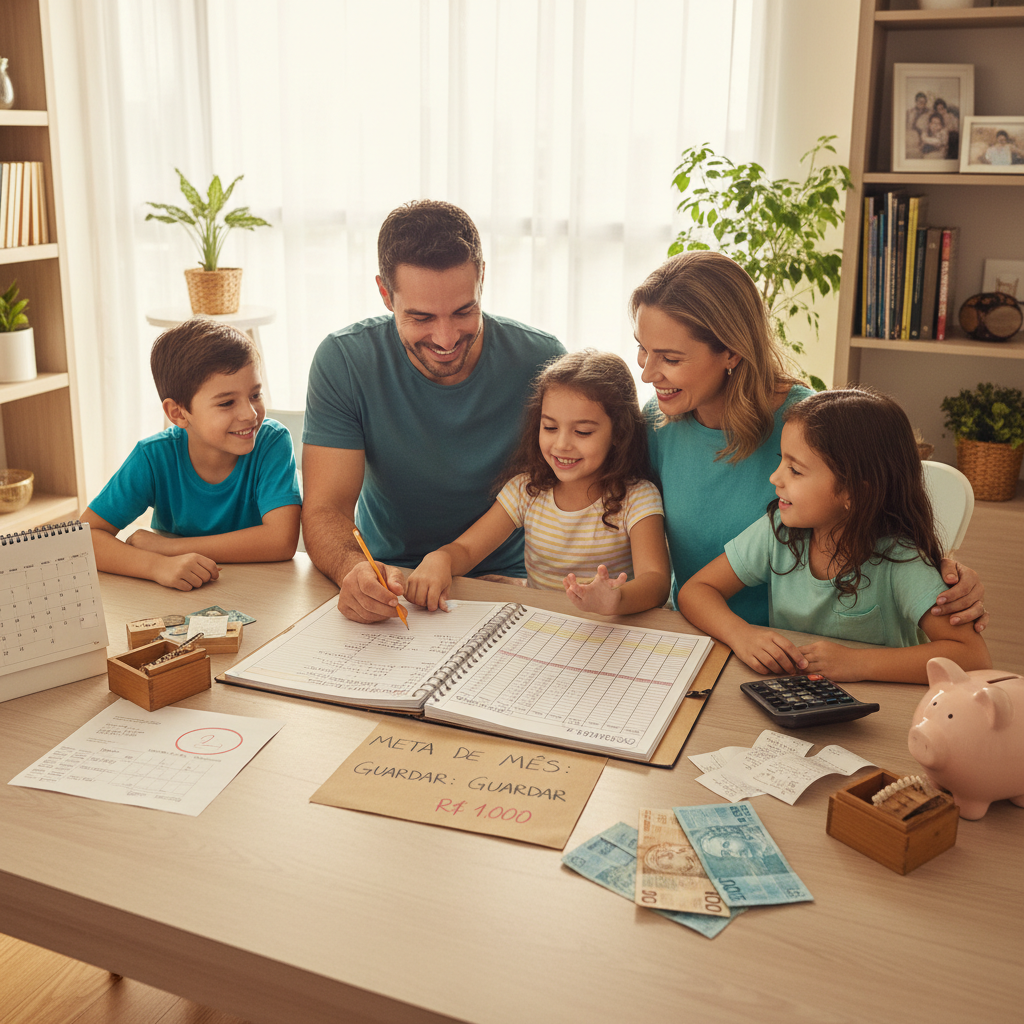 Pessoa frustrada tentando preencher planilha de controle de gastos no computador