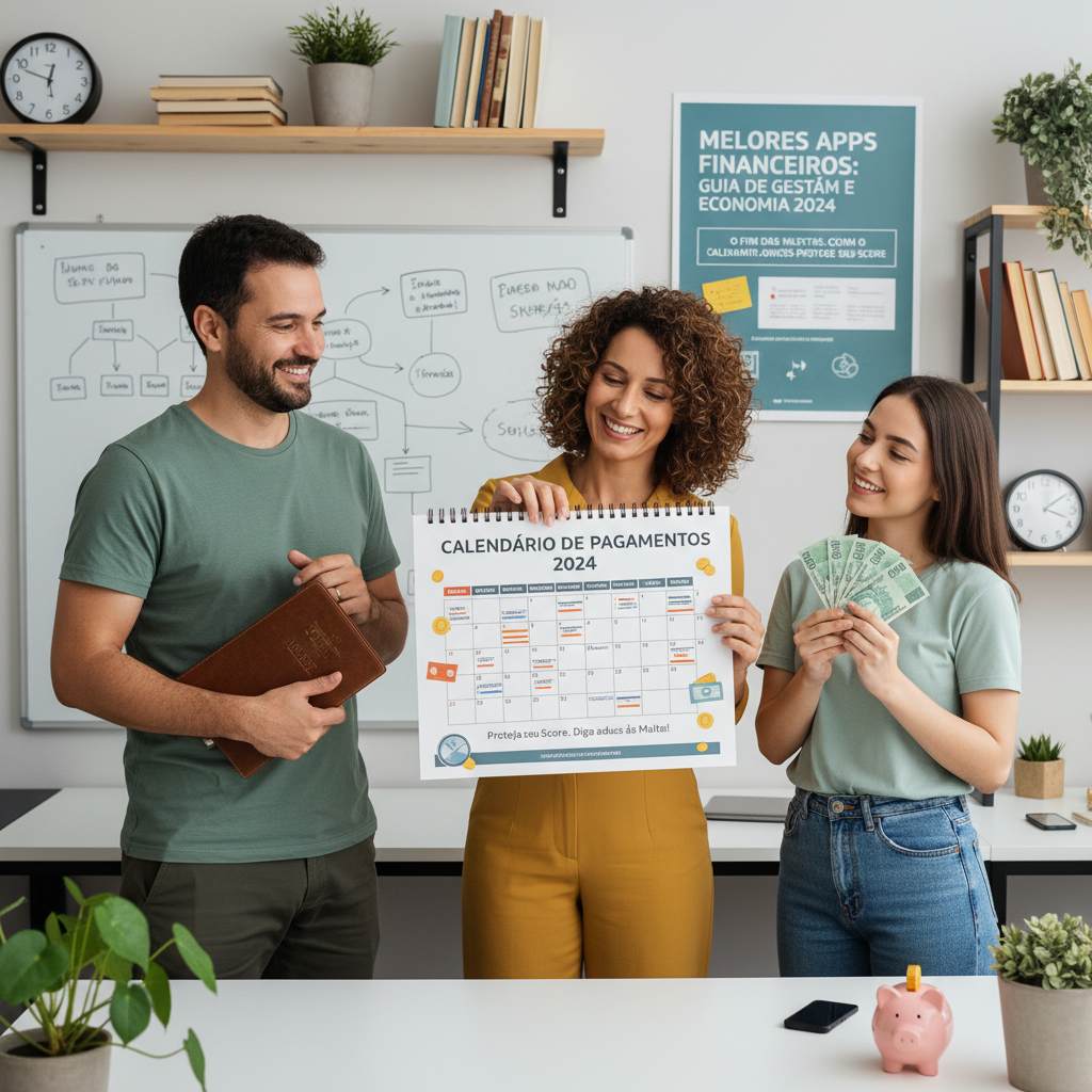 Smartphone exibindo alerta de vencimento de conta no WhatsApp para evitar multas