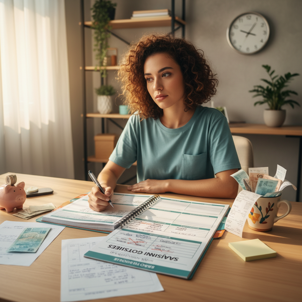 Dificuldades de disciplina com planner de papel e gastos invisíveis