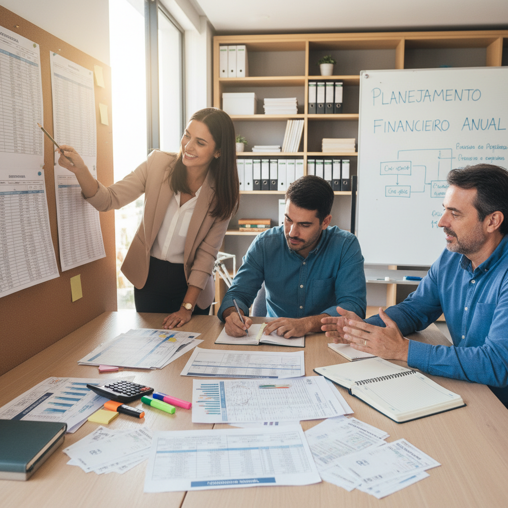 Gestão Financeira Planilha: Evite os 4 Erros que Destroem sua Gestão e Tenha Controle Total Sobre Suas Finanças Pessoa analisando gestão financeira planilha em um computador para tomada de decisão estratégica