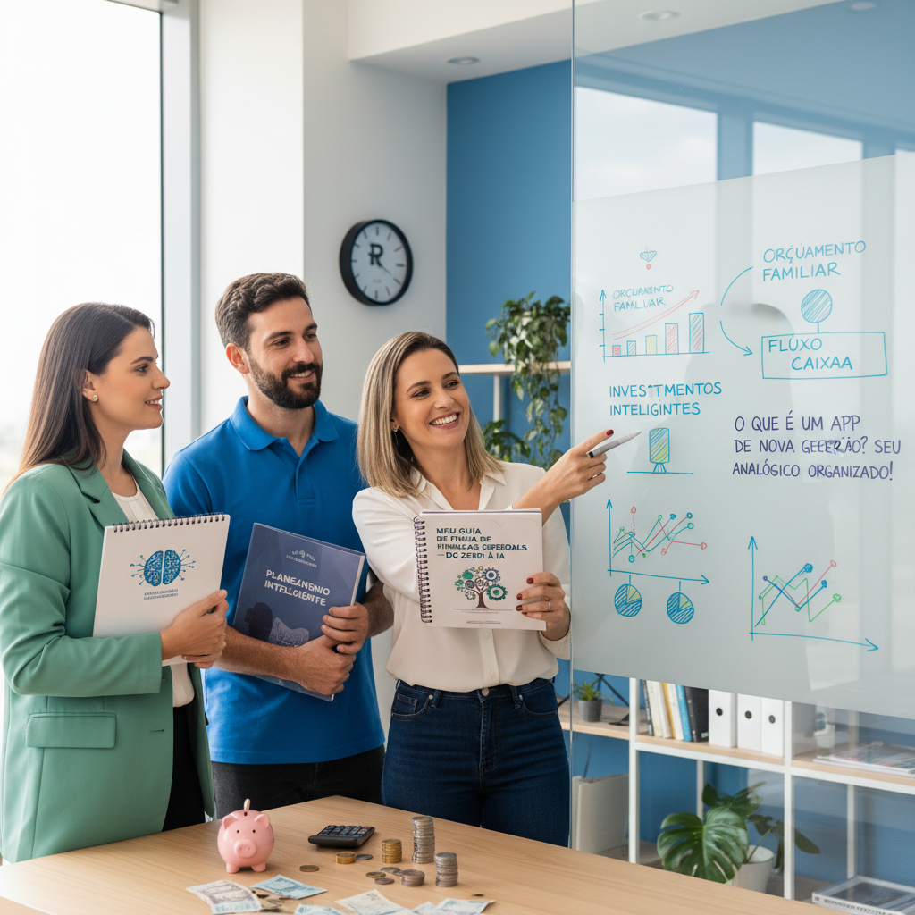 Aplicativo para controle de finanças moderno transformando WhatsApp em centro de comando financeiro