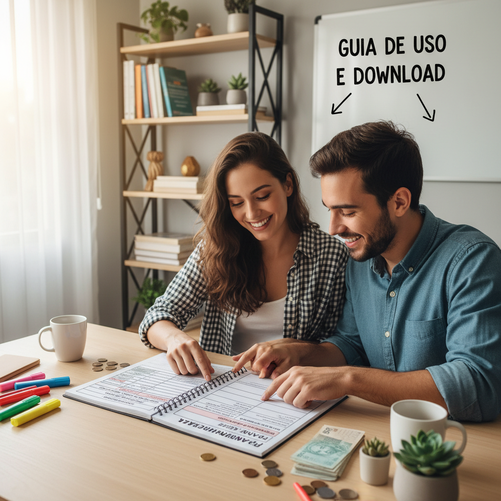 Planner financeiro mensal para imprimir e a organização da vida financeira