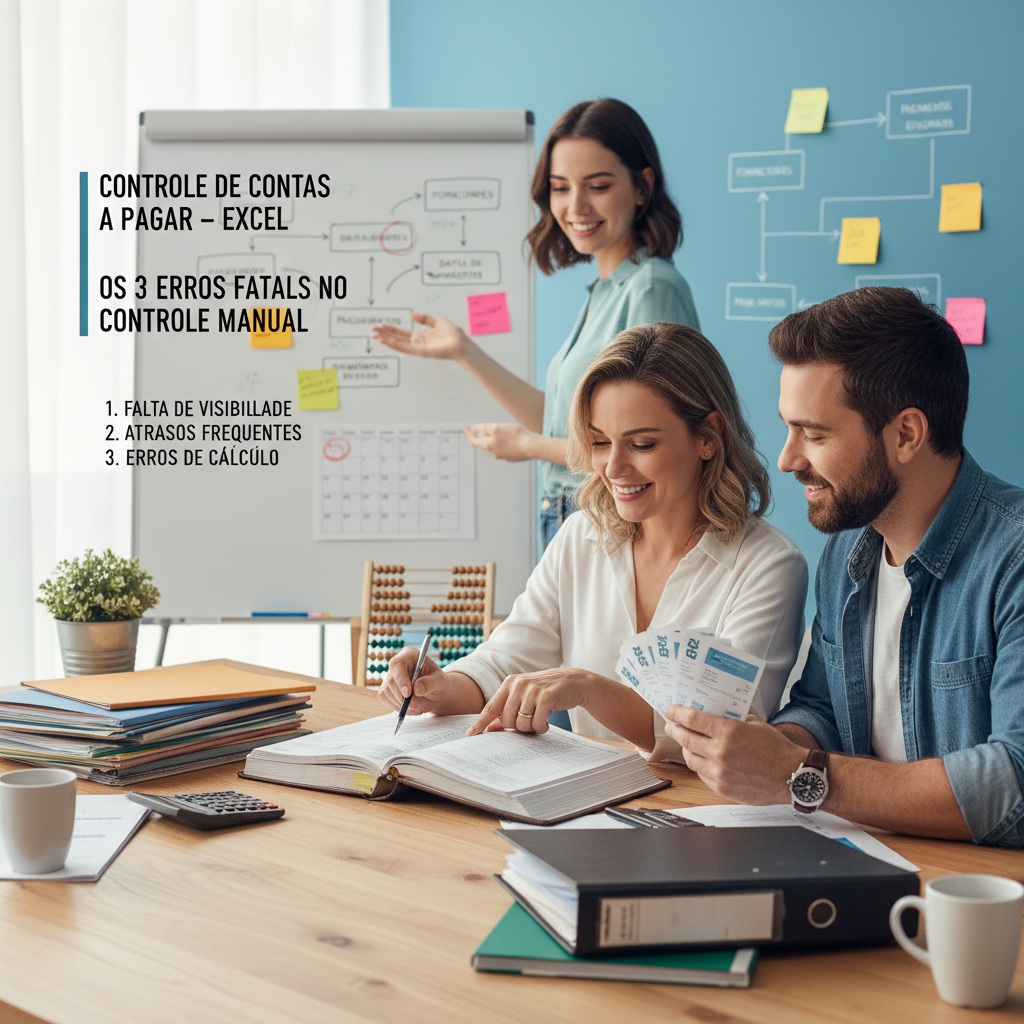 Erros fatais no controle de contas manual e como evitar