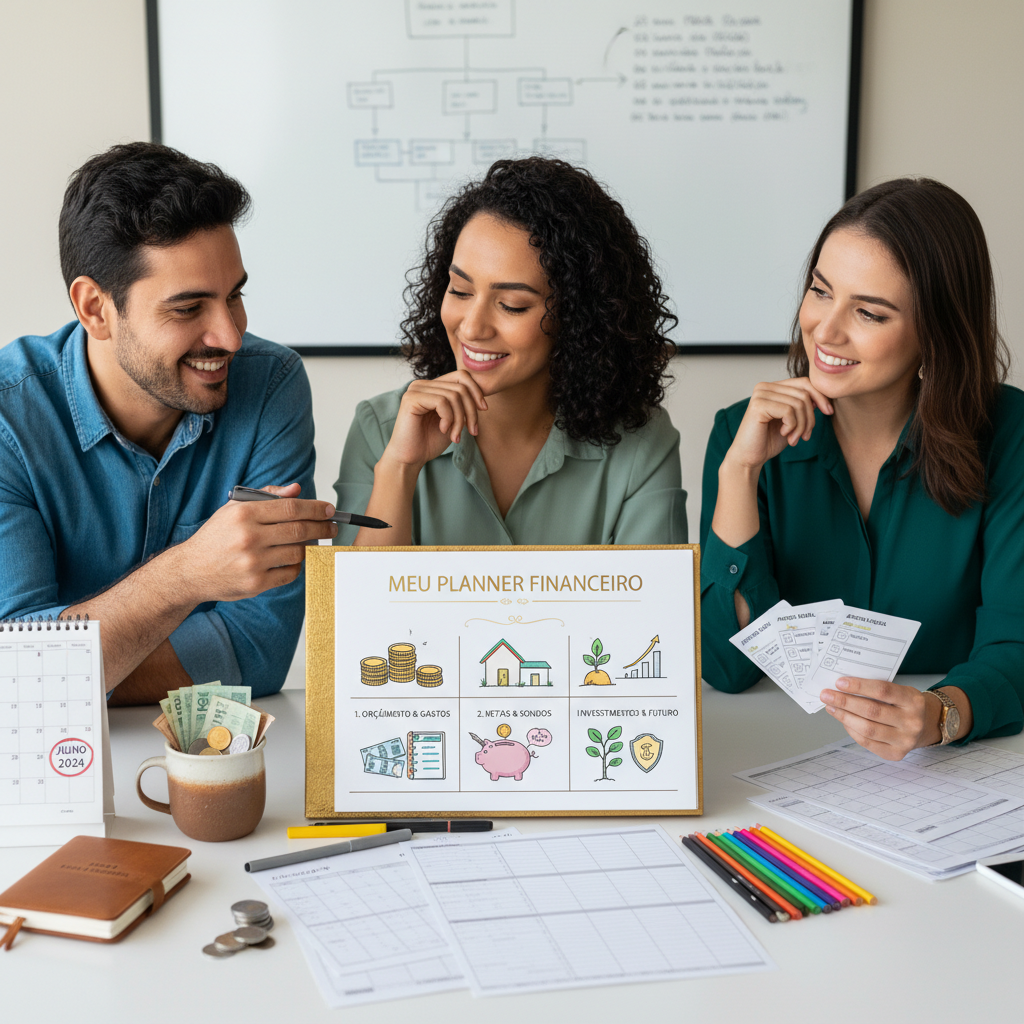 Infográfico mostrando os três pilares do planejamento digital: registro, categoria e análise