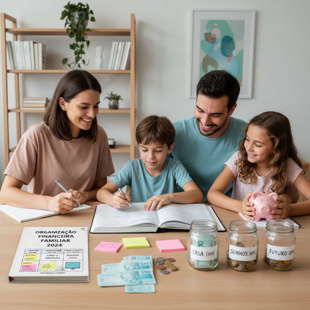 Infográfico da regra 50-30-20 para organização financeira familiar