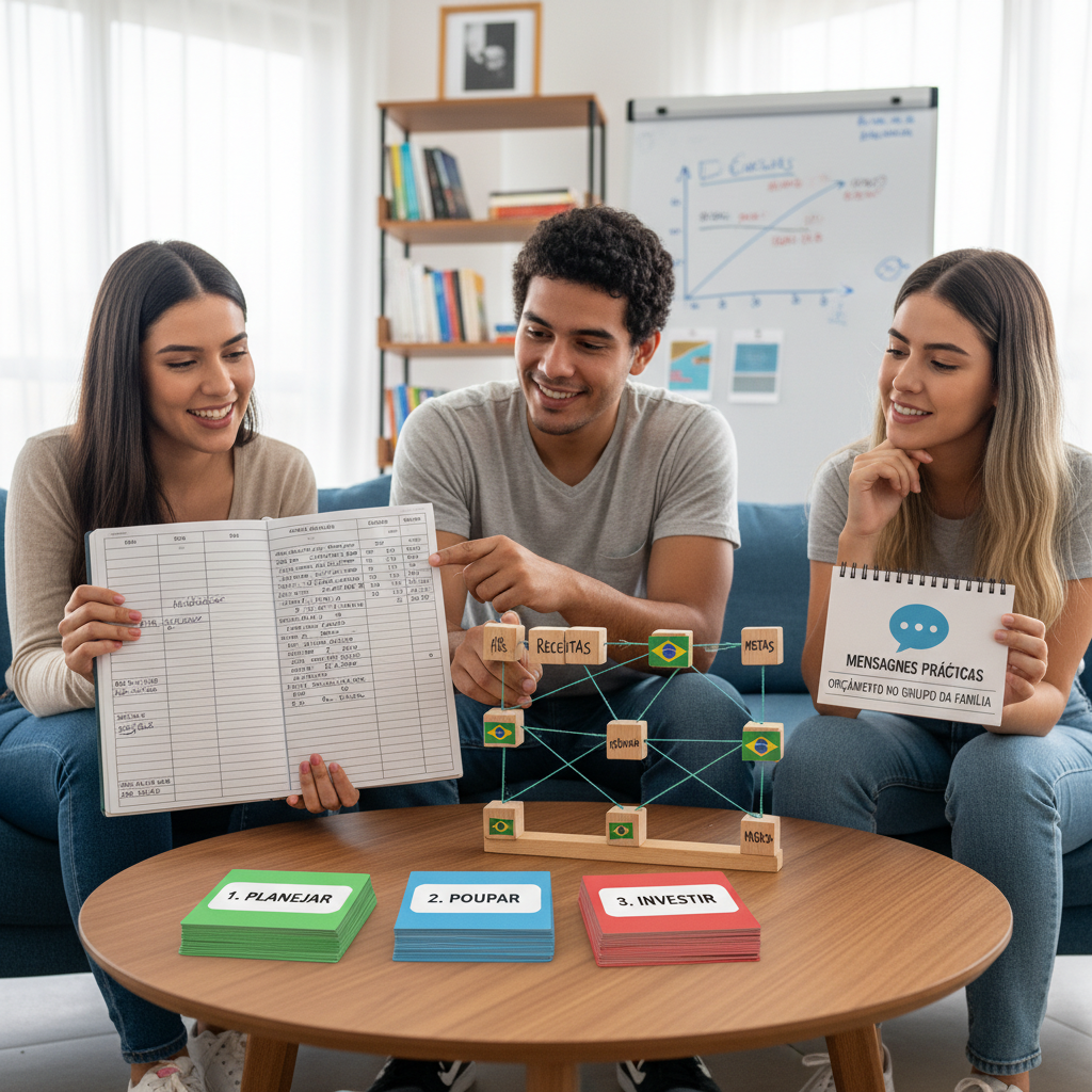 Gráfico de colunas representando os 3 pilares da gestão financeira livro