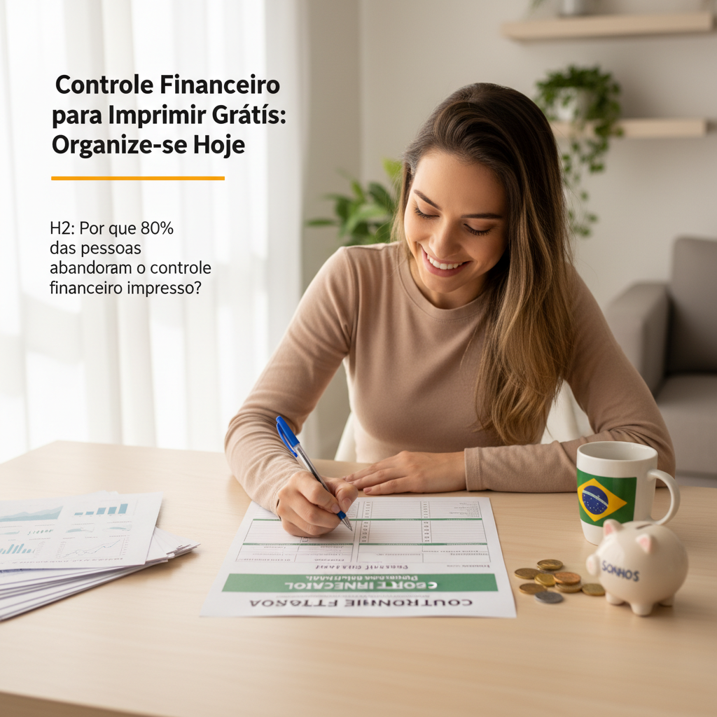 Pessoa frustrada com papéis de finanças simbolizando o abandono do controle financeiro manual