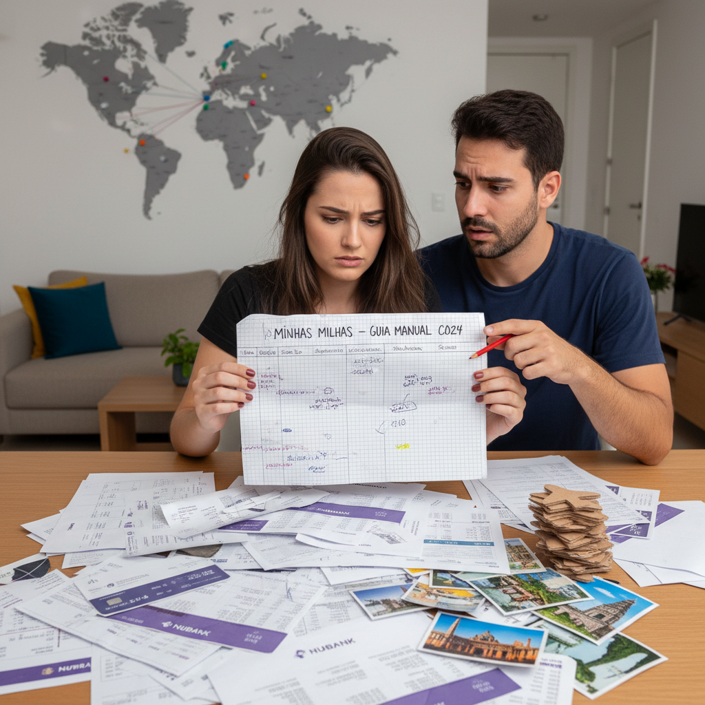 Comparação entre planilha manual e automação de gastos para acumular milhas