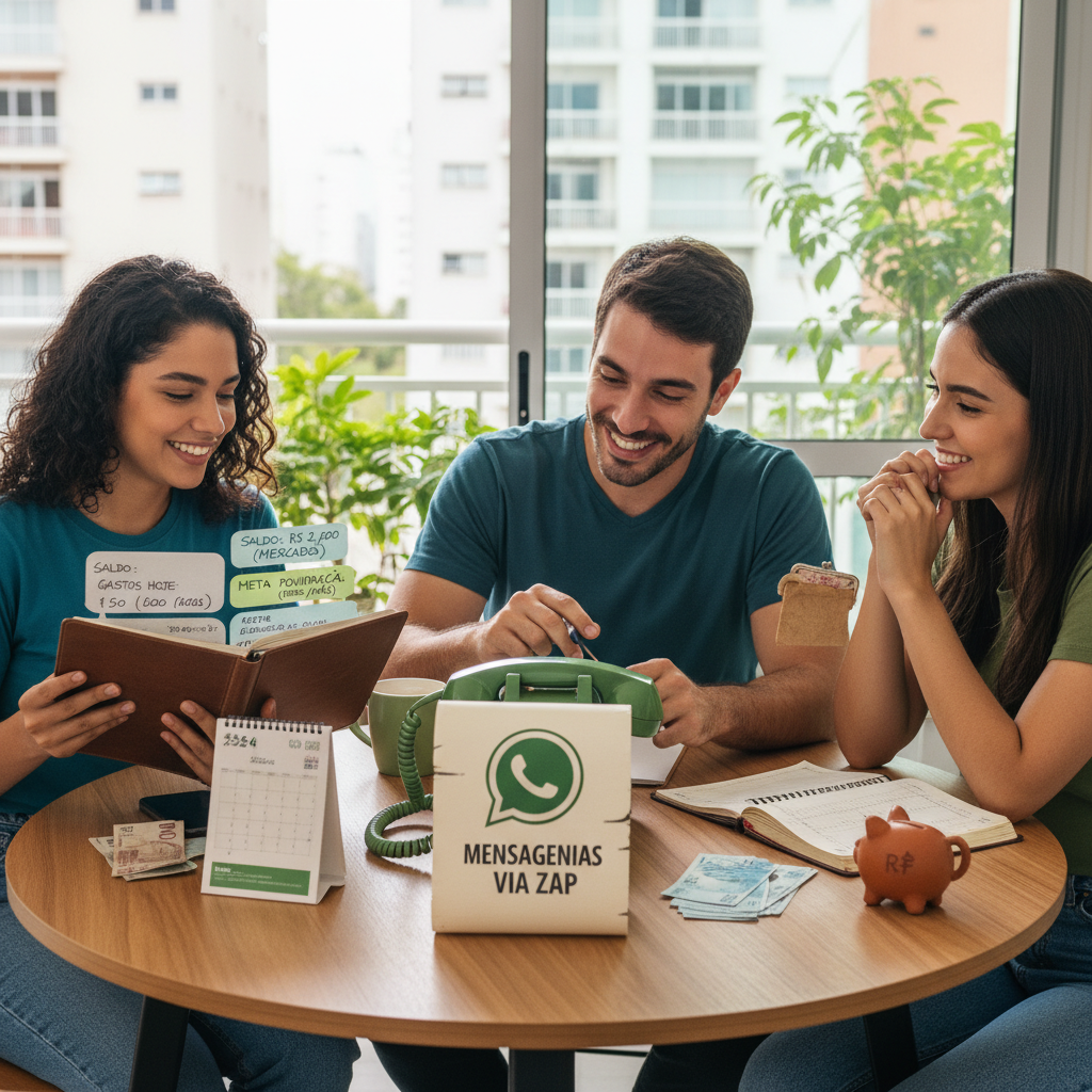 Homem usando app gratuito para controle financeiro no celular de forma simples