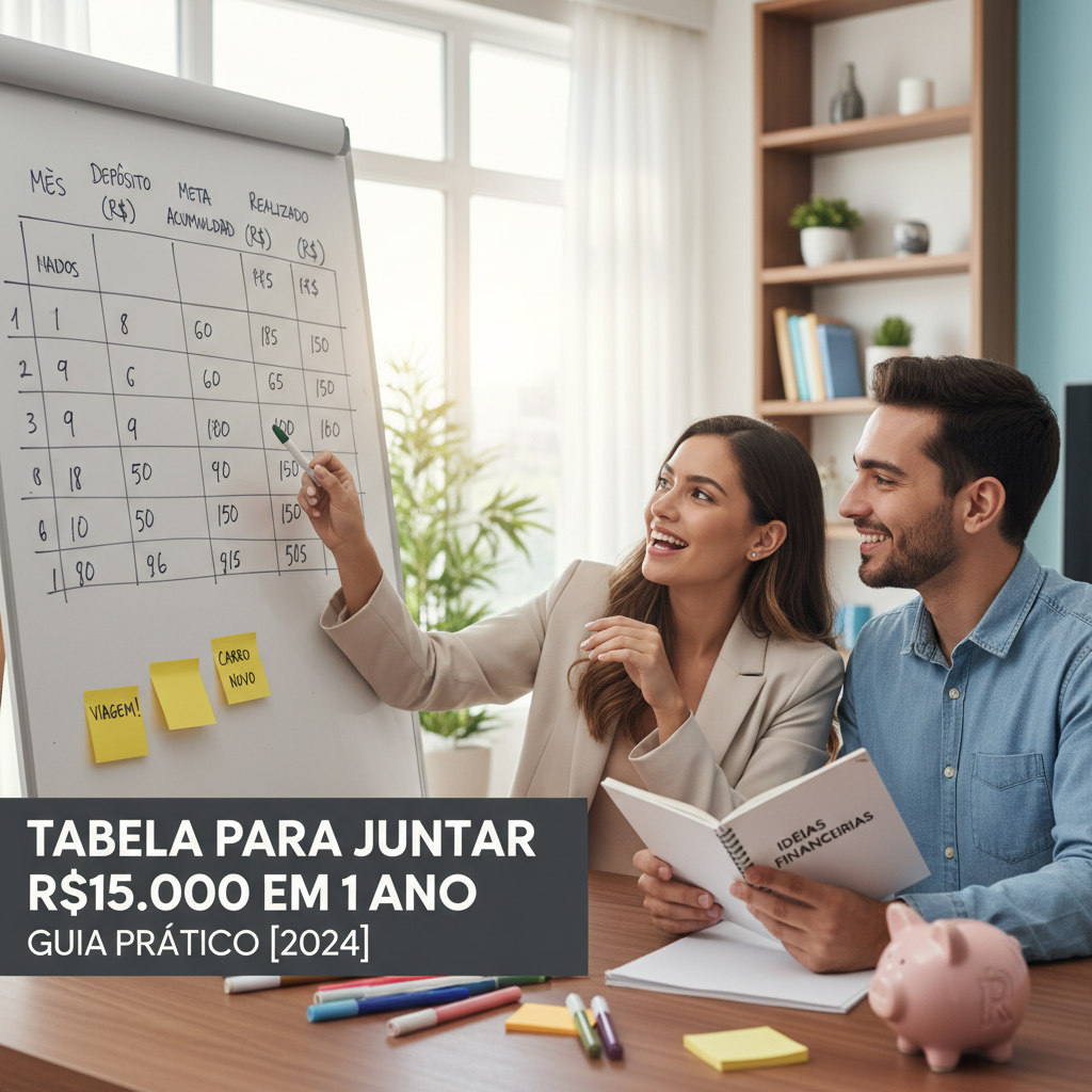 Como Juntar 15 Mil em 1 Ano Tabela