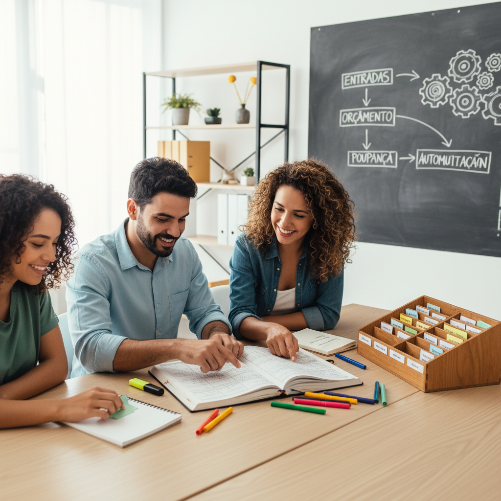 Homem analisando organização financeira planilha no computador para evitar dívidas