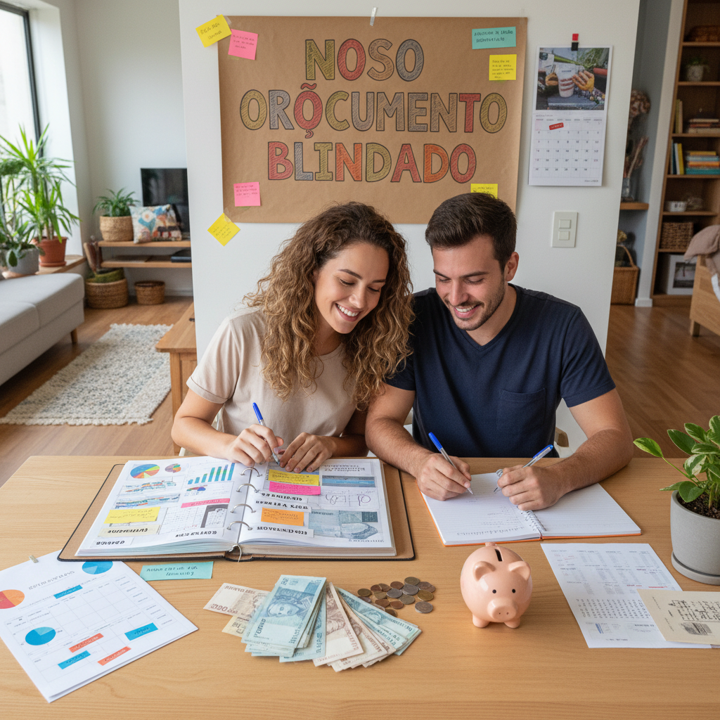 app financeiro casal facilitando a comunicação entre parceiros sobre despesas diárias