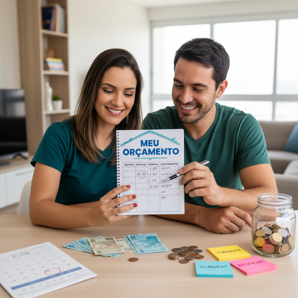 Homem usando app para administrar gastos no celular para organizar finanças