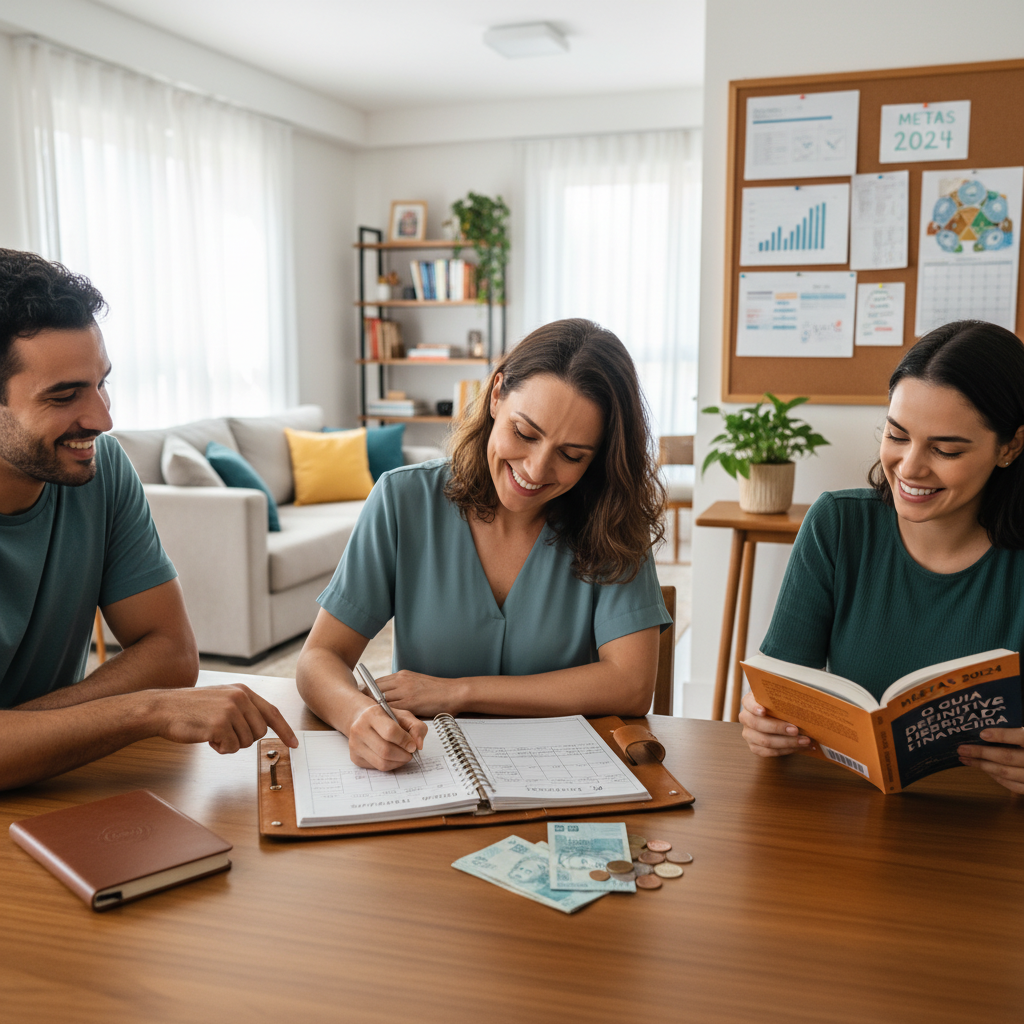 Pessoa analisando hábitos financeiros e saldo bancário no celular