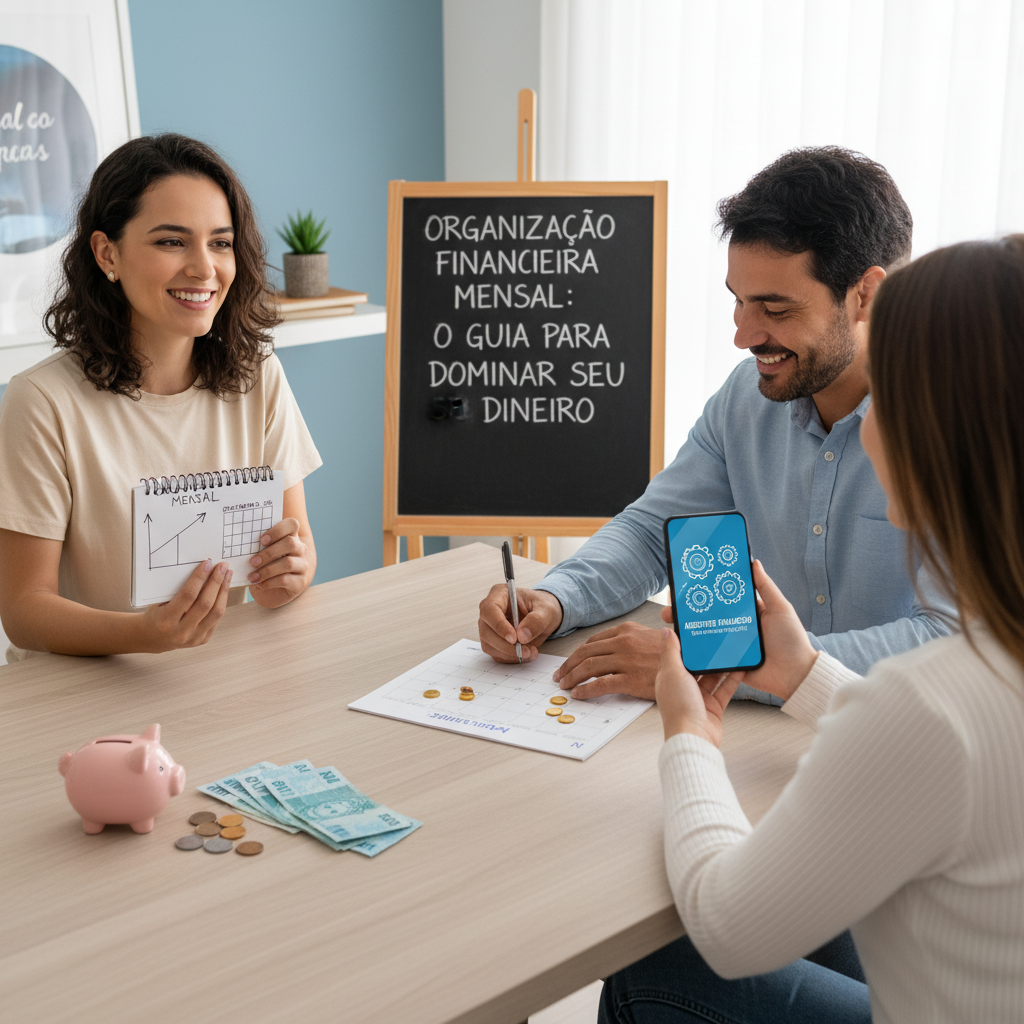 organização financeira mensal