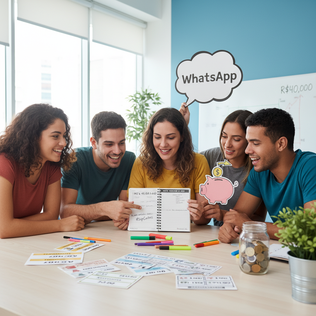 ZapGastos ajudando no controle para como juntar 40 mil em 1 ano