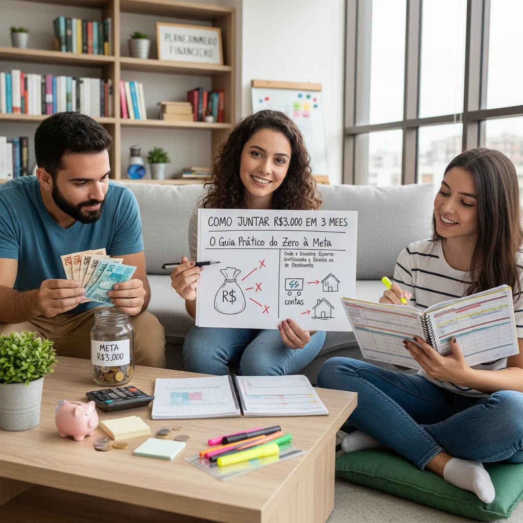 Como Juntar 3 Mil em 3 Meses: Plano Prático que Realmente Funciona Como Juntar 3 Mil em 3 Meses