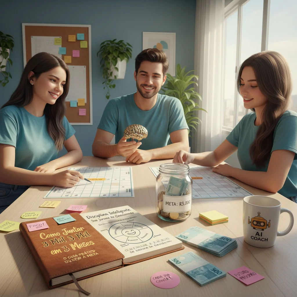 Como Juntar 3 Mil em 3 Meses: Plano Prático que Realmente Funciona Como Juntar 3 Mil em 3 Meses
