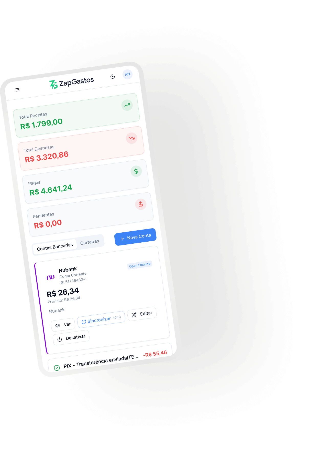 Assistente Financeiro no WhatsApp melhor que planilha de controle financeiro