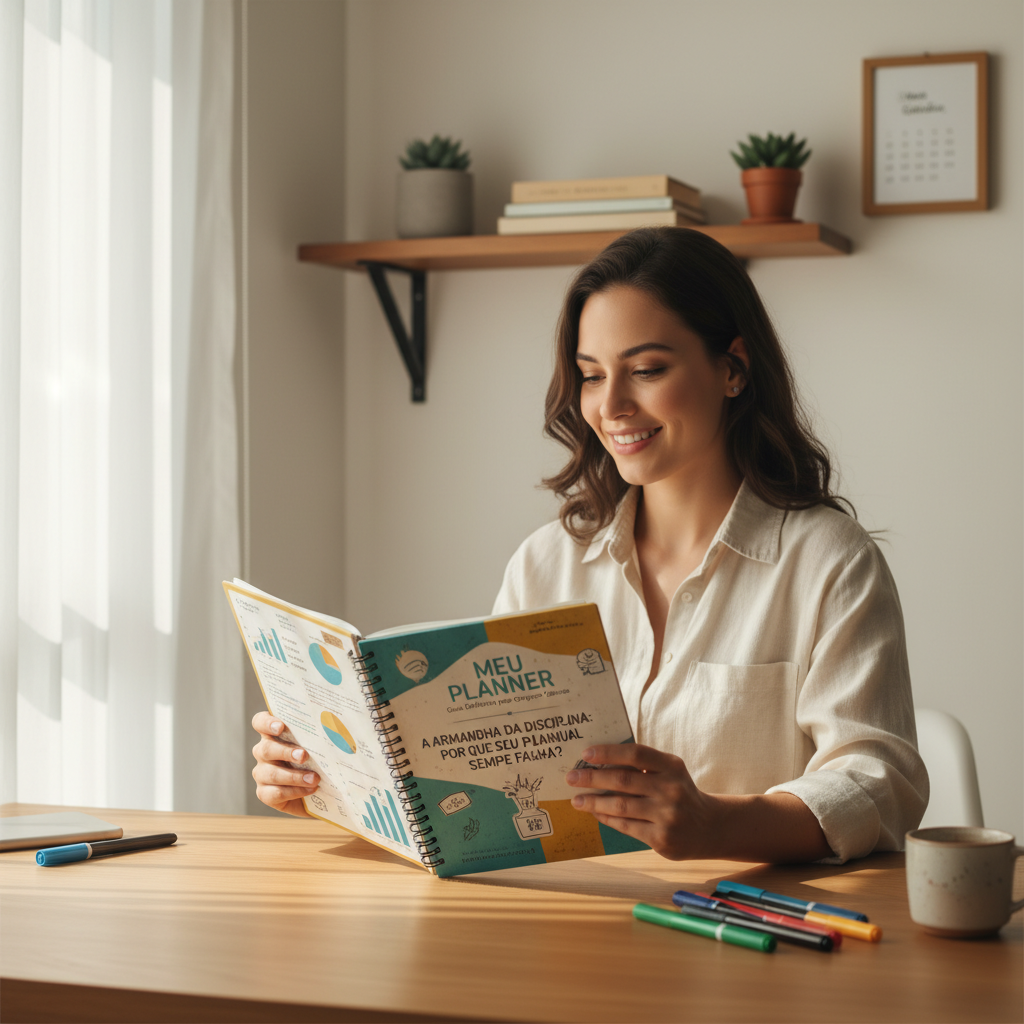 Meu Planner Financeiro: Modelo Grátis para Baixar Pessoa frustrada tentando preencher meu planner financeiro manual